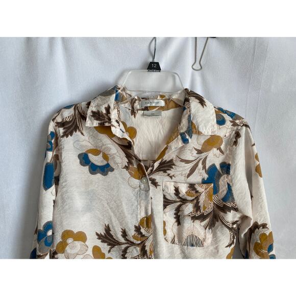 Van Heusen Woman's Floral Fitted Long Sleeve Blouse XXS - Picture 2 of 9